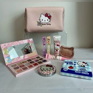 Hello Kitty Pink Beauty Collection with Embossed Cosmetic Case